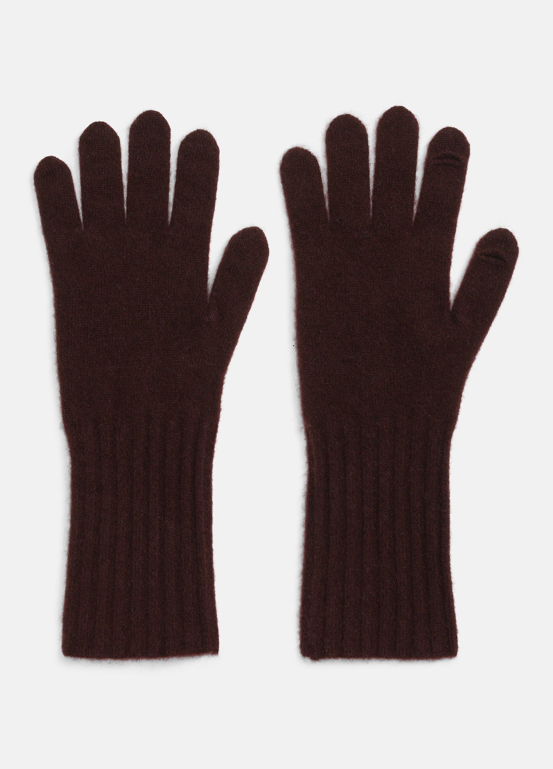 Women's Plush Cashmere Gloves, Fig Vince