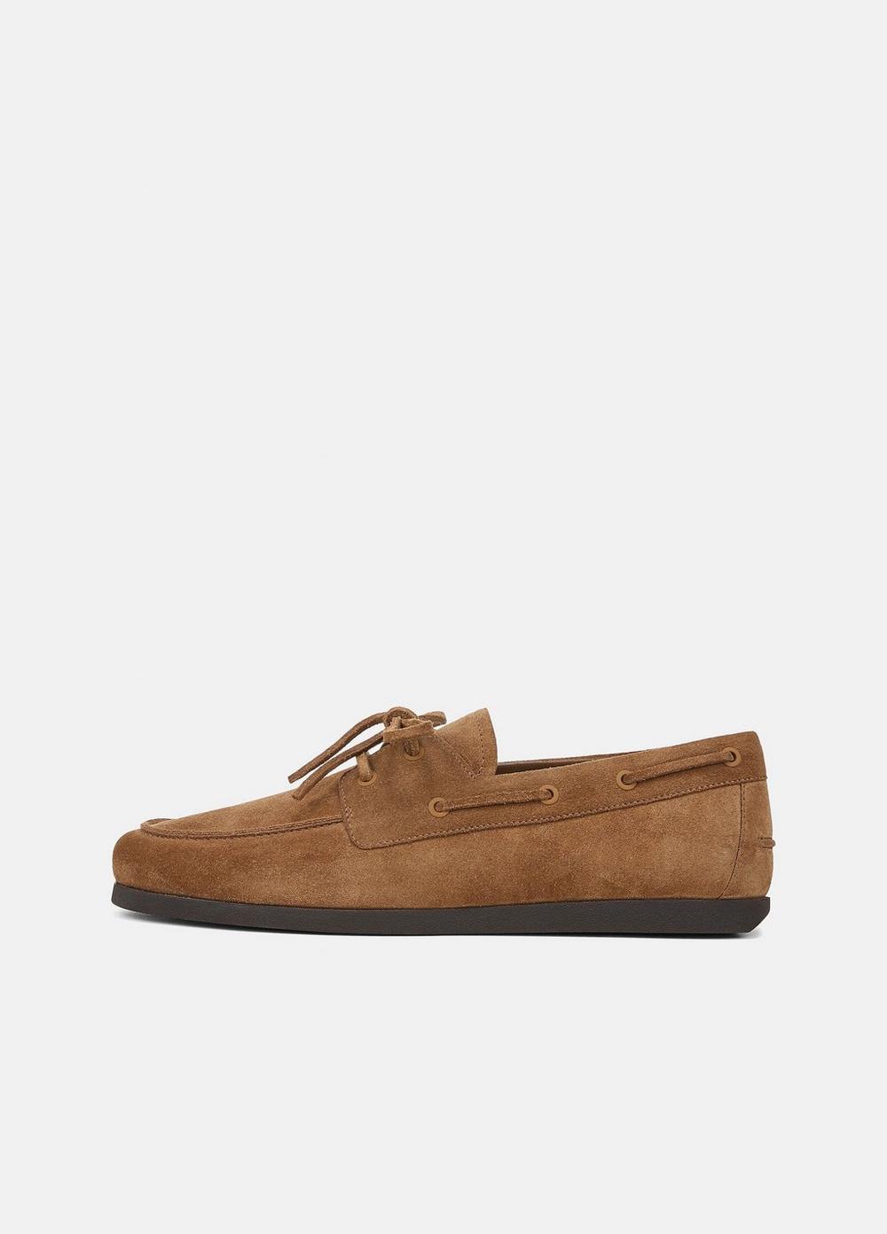 Men's Marin Suede Lace-Up Loafer, Birchwood, Size 9.5 Vince