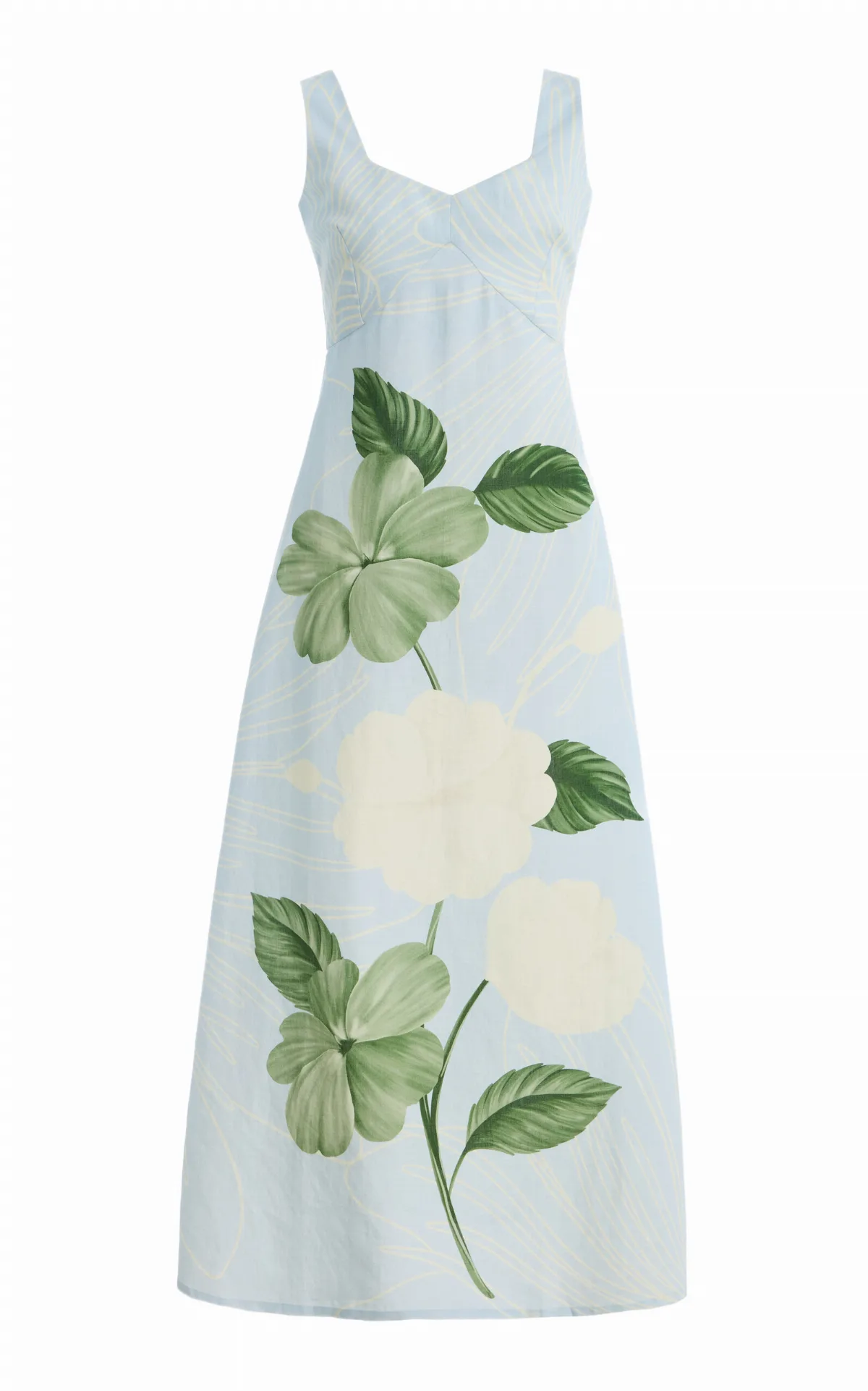 Summer Cotton-Linen Maxi Dress