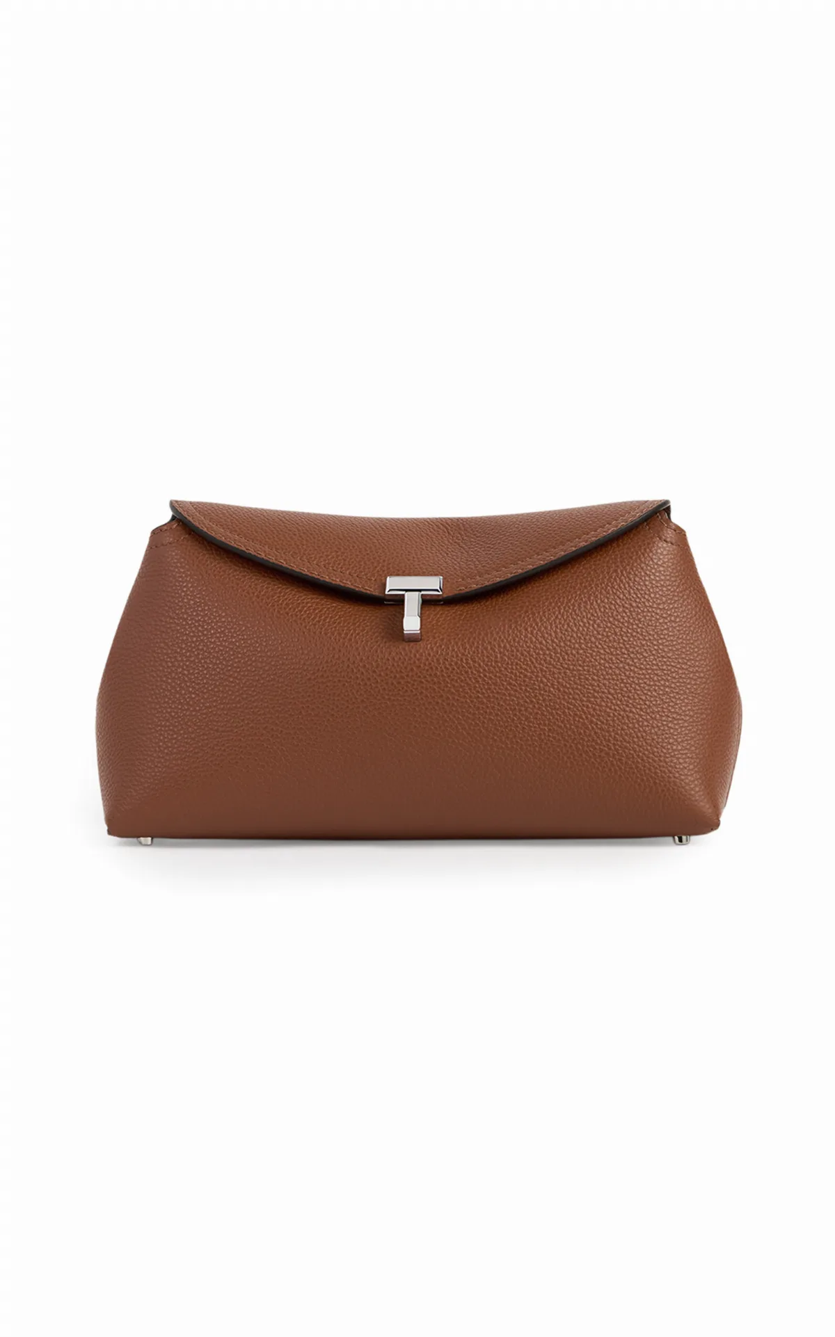 T-Lock Leather Clutch