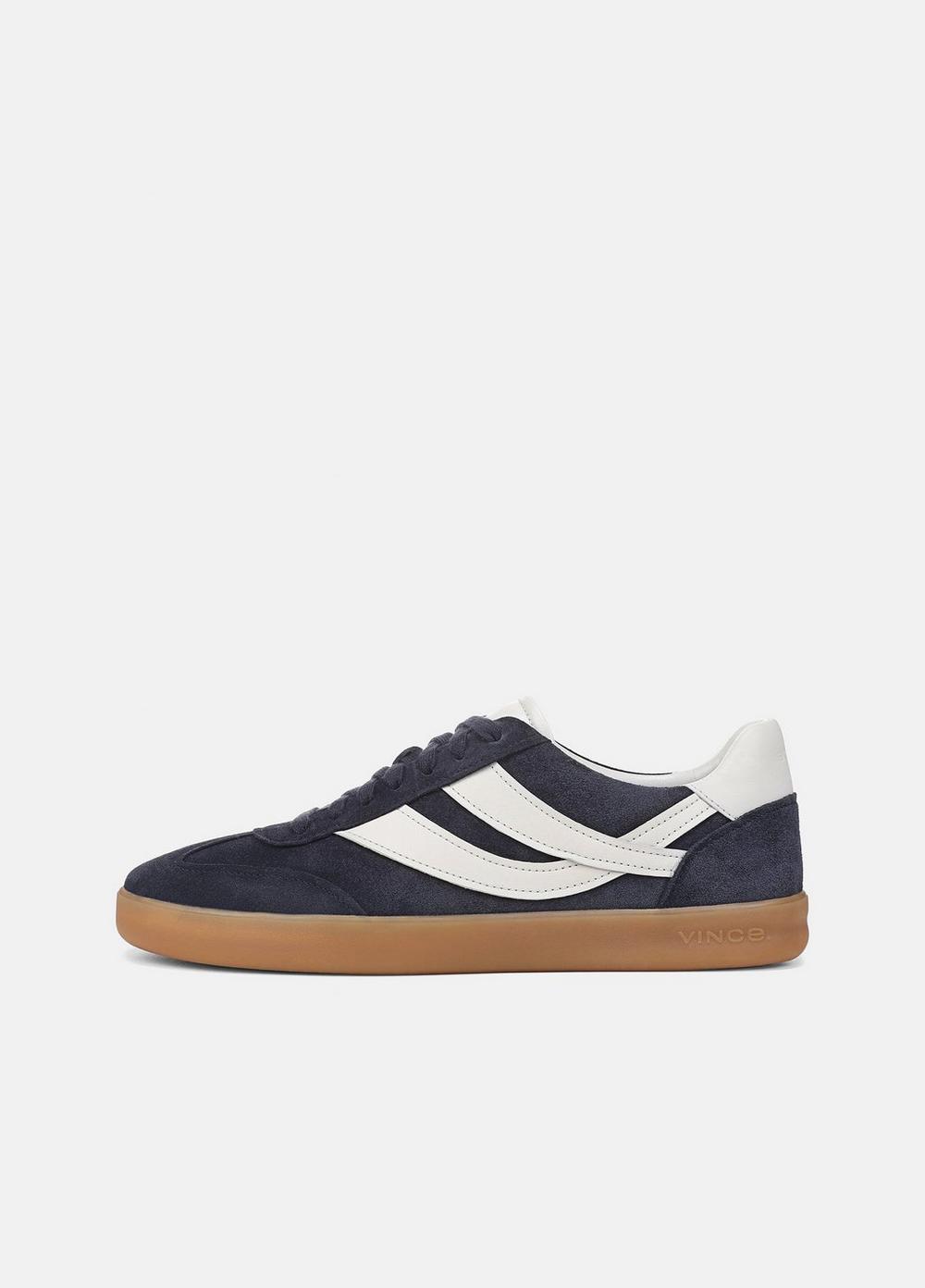 Men's Oasis Suede & Leather Sneaker, Coastal Blue/horchata, Size 11 Vince by Vince