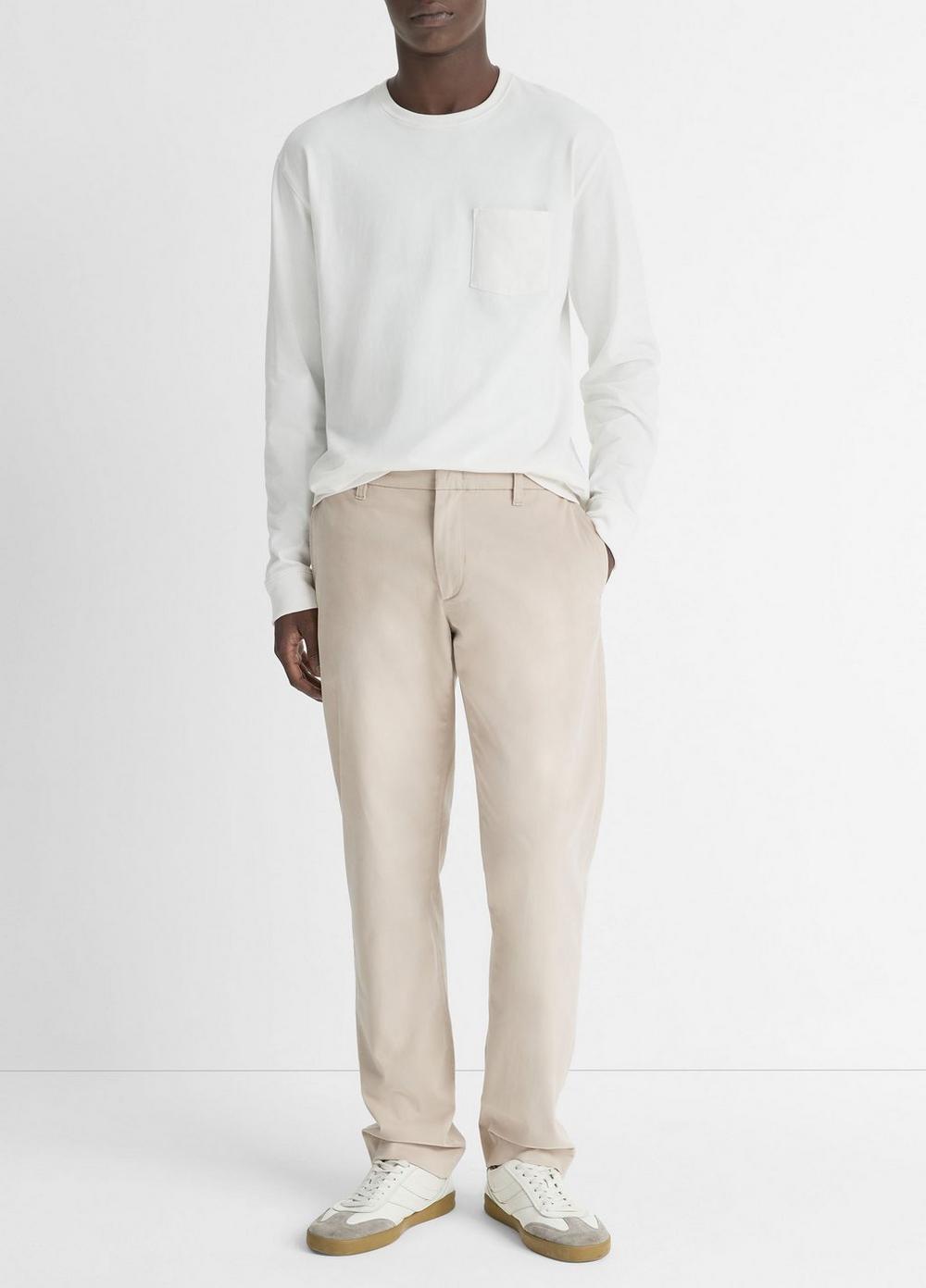 Men's Dylan Slim Cotton Chino Pant, Cahuenga Khaki, Size 31 Vince
