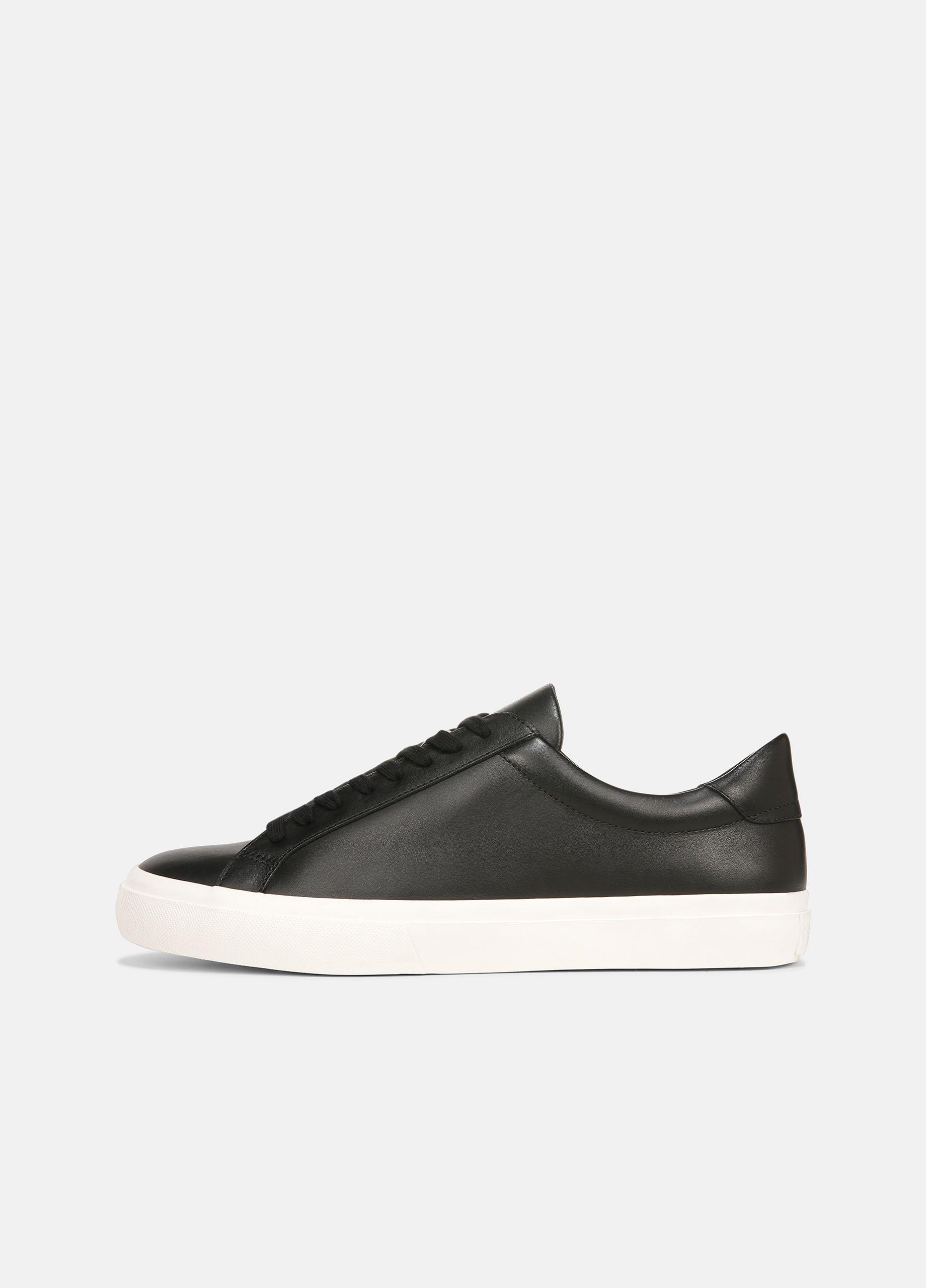 Men's Fulton Leather Sneaker, Black, Size 7 Vince