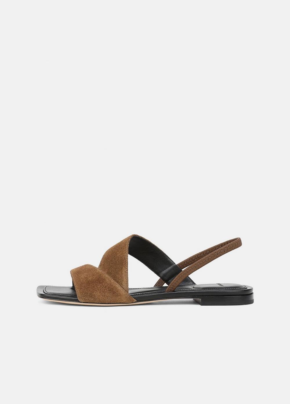 Women's Parker Suede Slingback Sandal, Elm Wood, Size 8.5 Vince