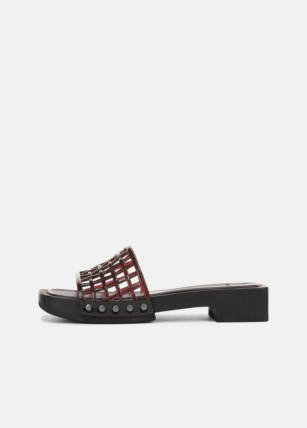 Women's Barbara Jelly Slide Sandal, Ganache, Size 9 Vince