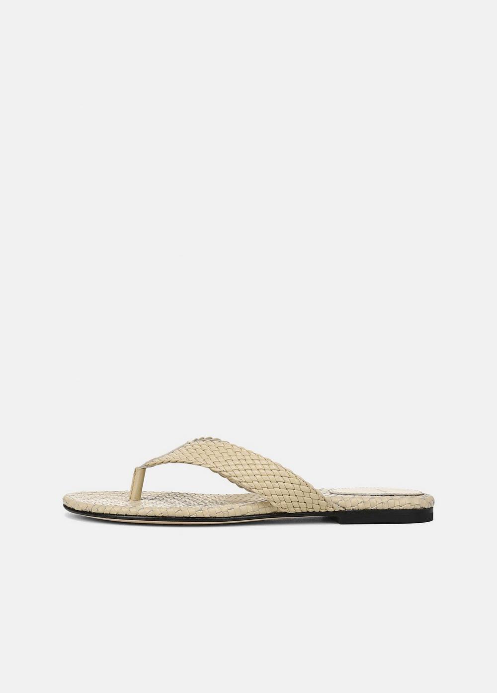Women's Lotus Leather Sandal, Cashew, Size 8.5 Vince