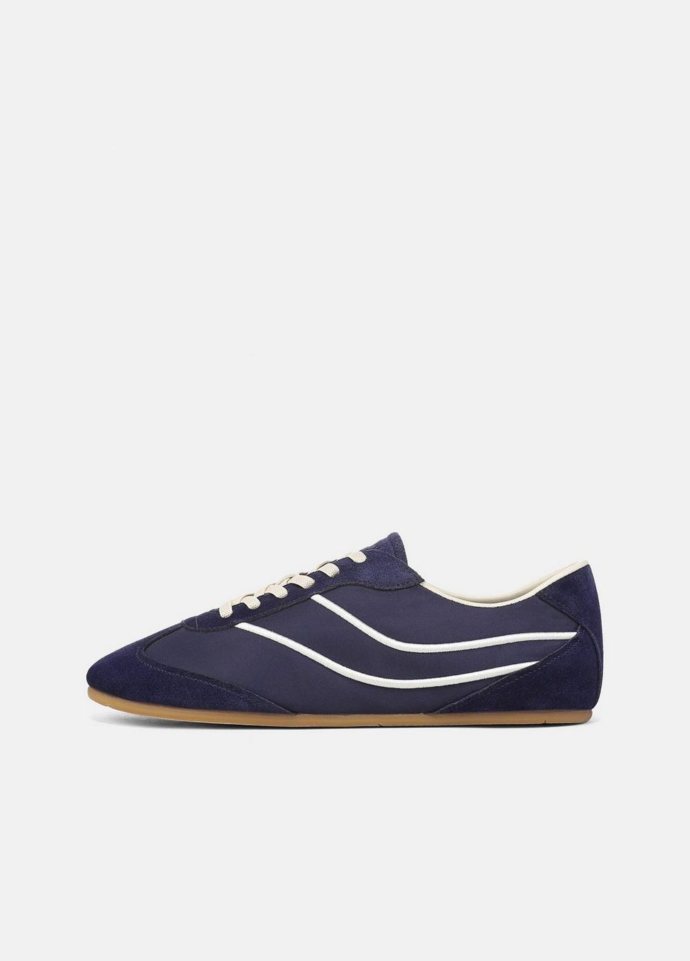 Women's Sunset Suede Trainer, Cosmic Blue, Size 5.5 Vince
