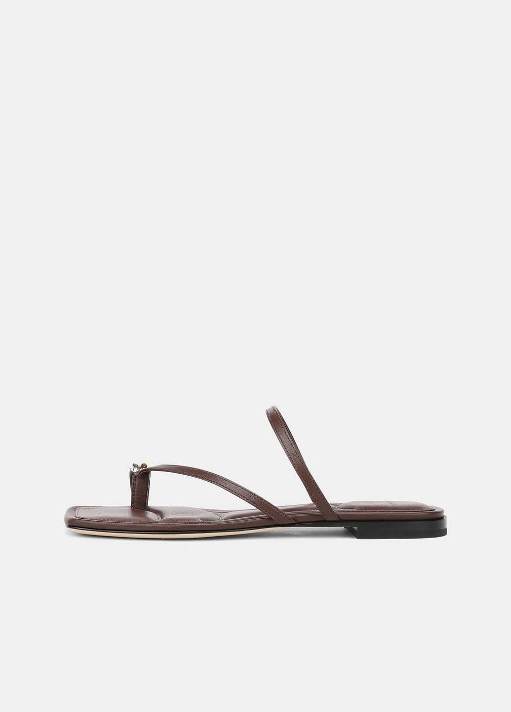 Women's Polli Leather Toe-ring Sandal, Molton Brown, Size 8.5 Vince