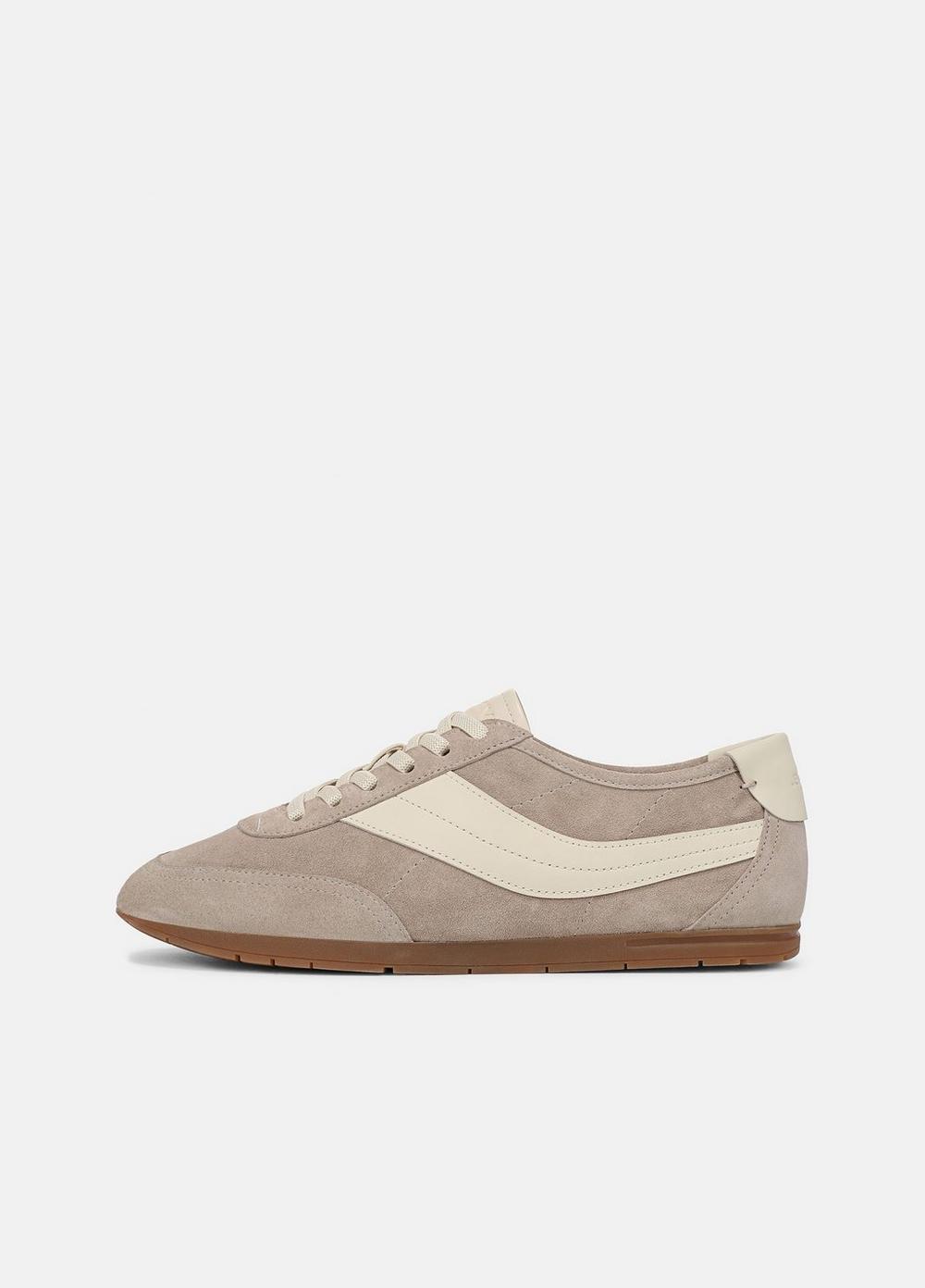 Women's La Suede & Leather Slip-On Runner Sneaker, Sandstorm/moonlight, Size 8.5 Vince