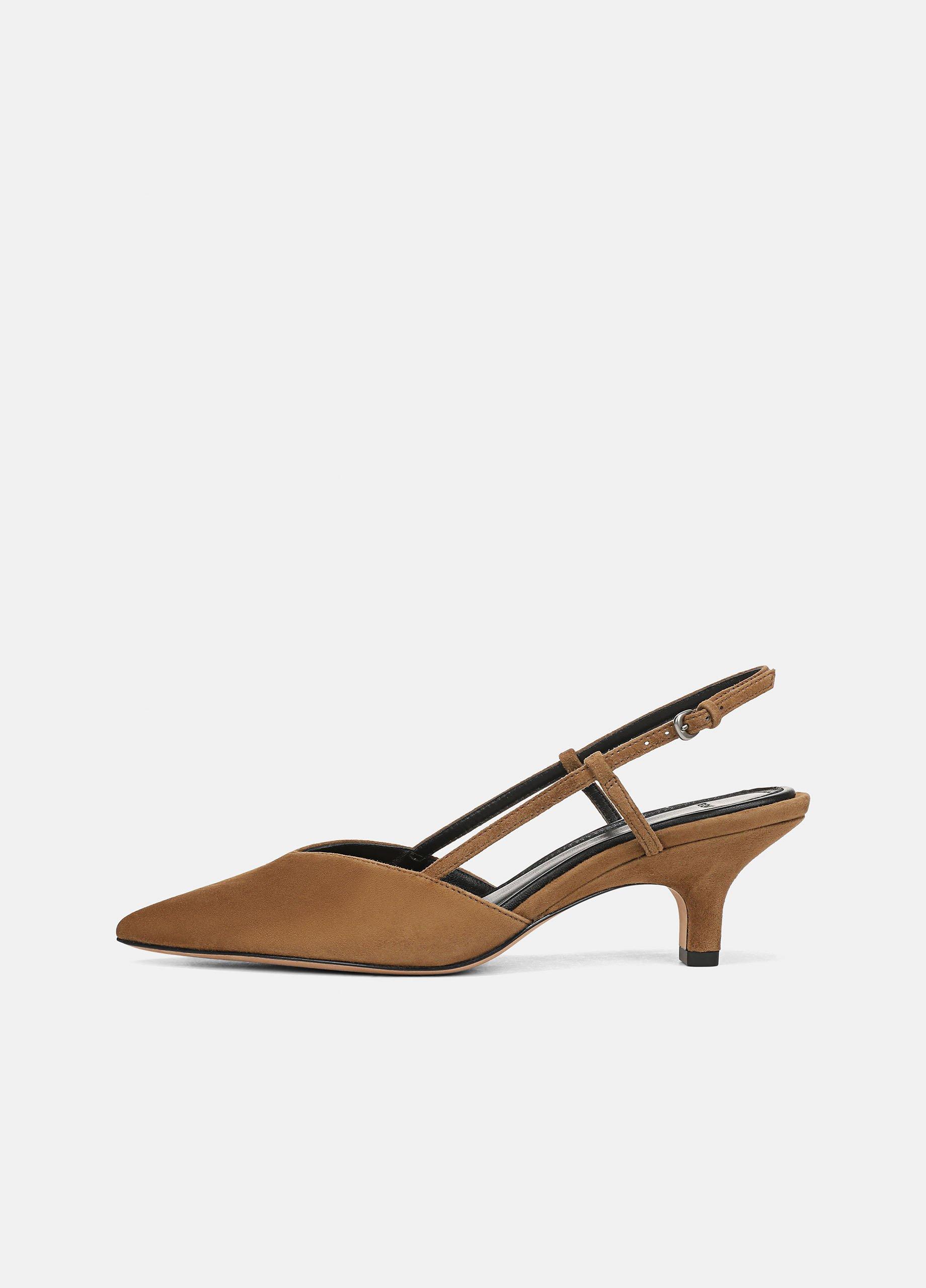 Women's Levvy Suede Slingback Pump, Elmwood, Size 9 Vince