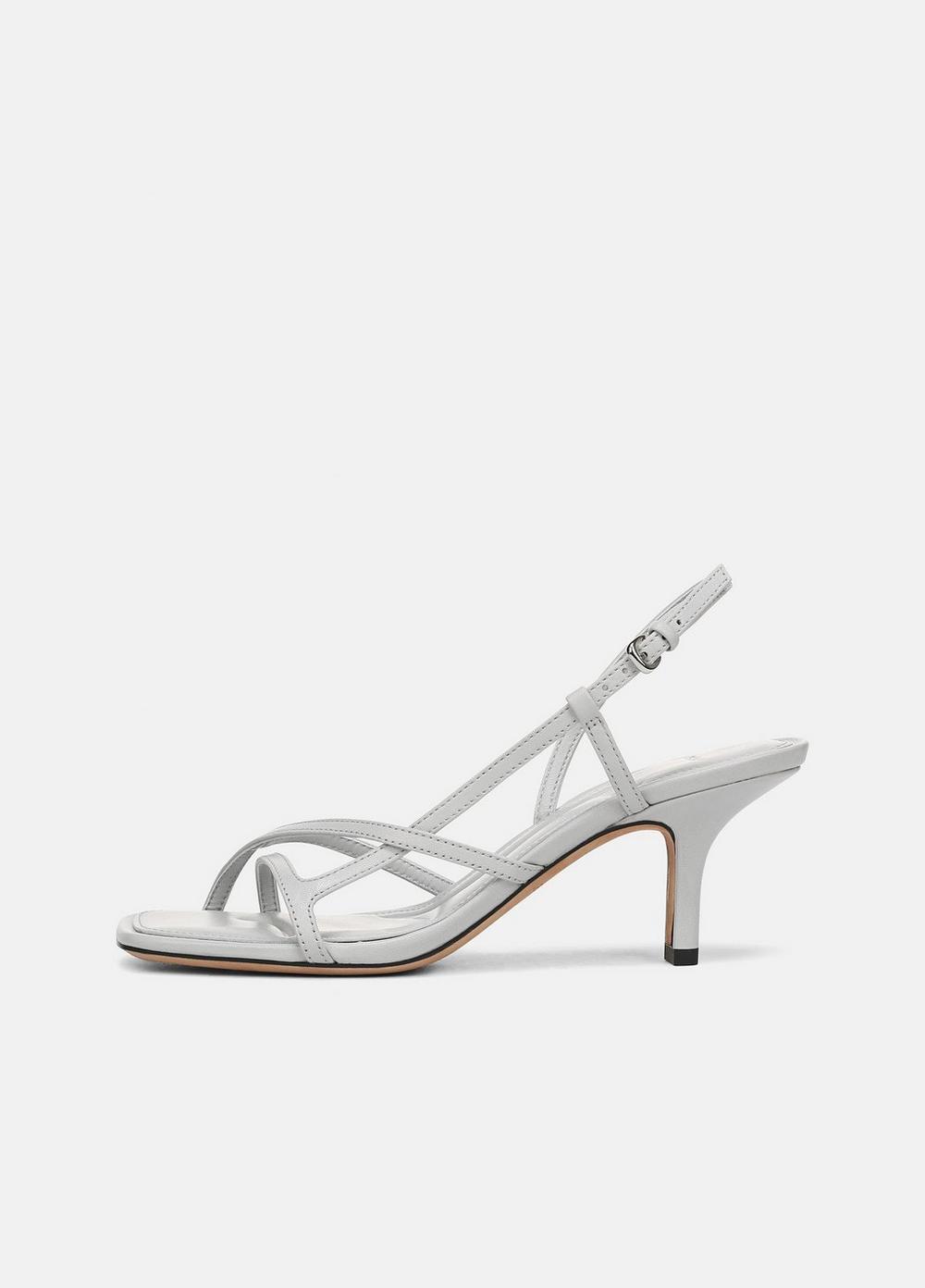 Women's Lillian Leather Slingback Sandal, Pale Tide, Size 9.5 Vince