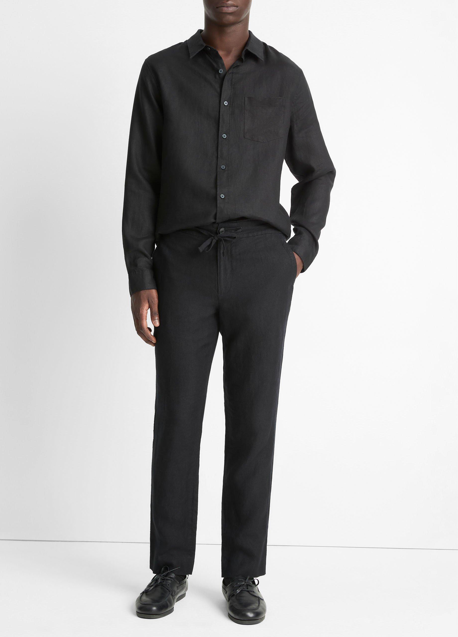 Men's Lightweight Hemp Pant, Black, Size XL Vince