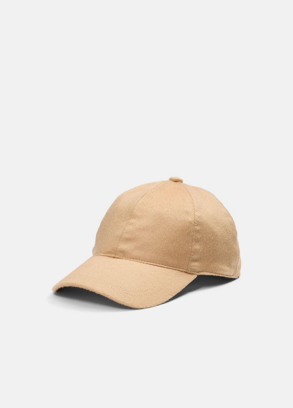 Men's Cashmere Baseball Cap, Camel, Size S/M Vince