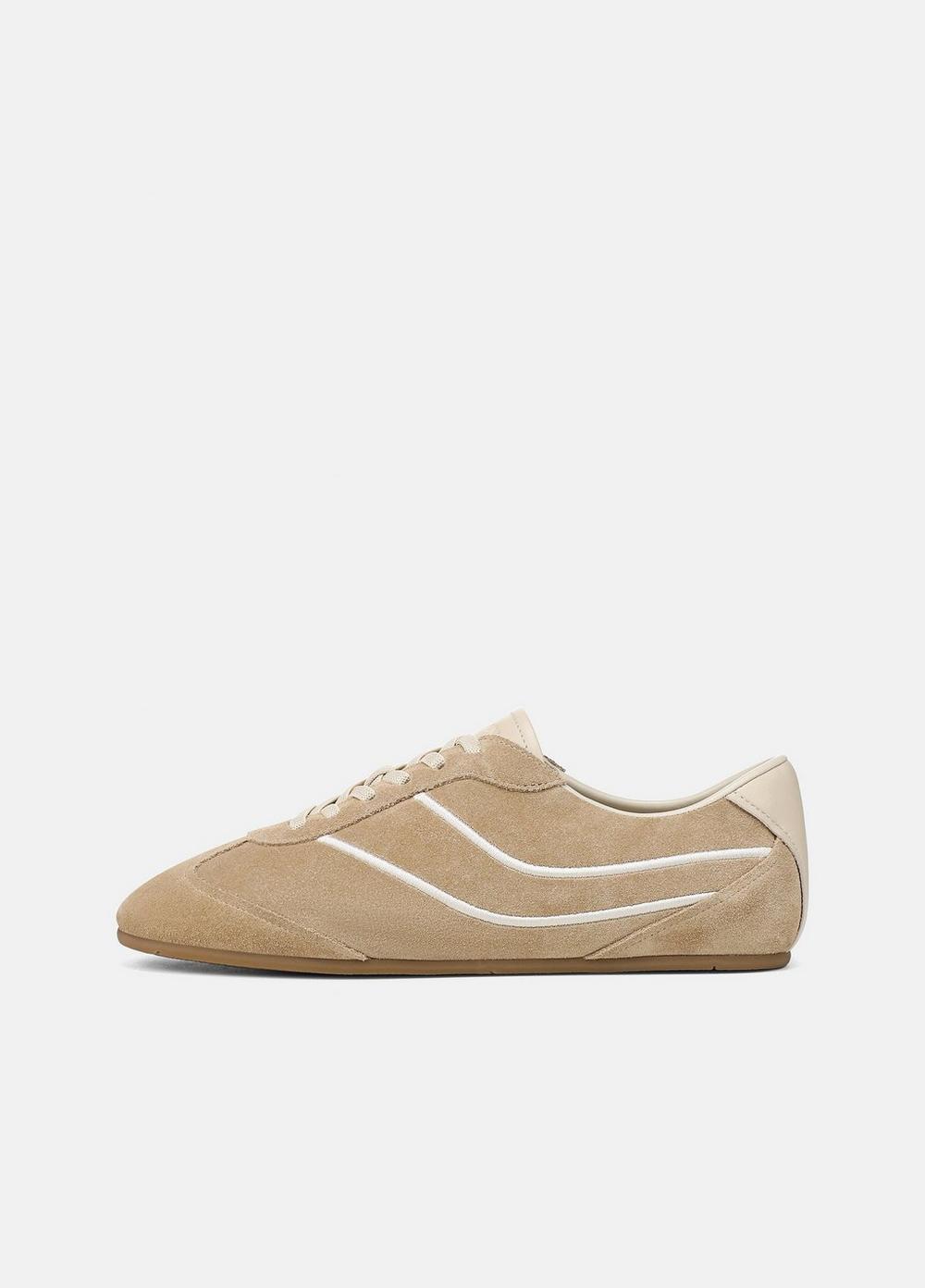 Women's Sunset Suede Trainer, Sand Trail/moonlight, Size 7.5 Vince by Vince