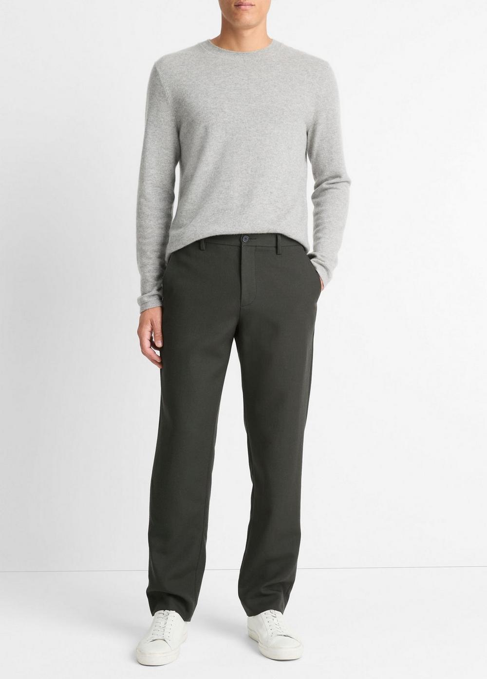 Men's Owen Athletic Wool Suiting Pant, Black, Size 28 Vince