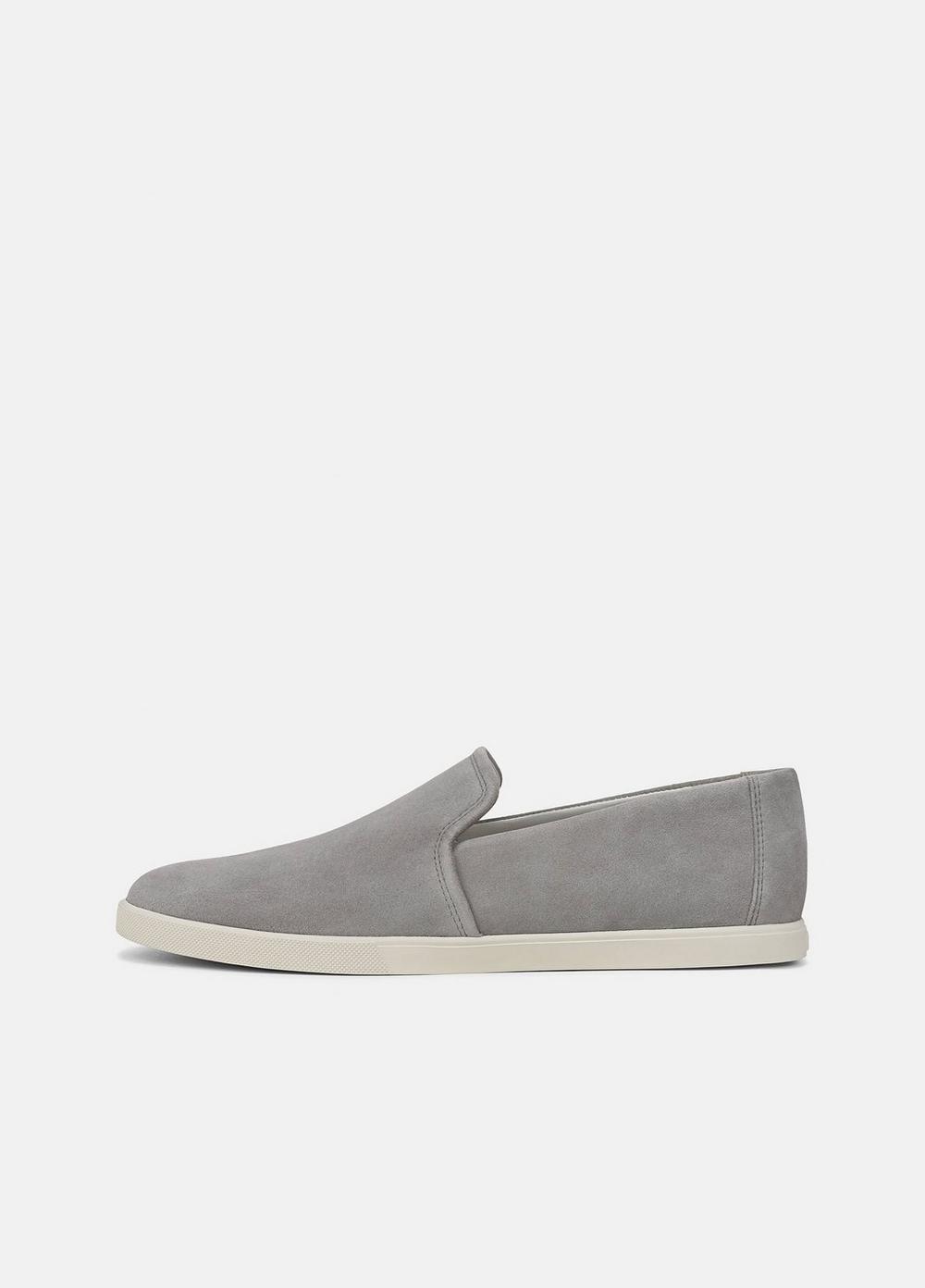 Men's Sean Suede Loafer, Smoke Grey, Size 10 Vince