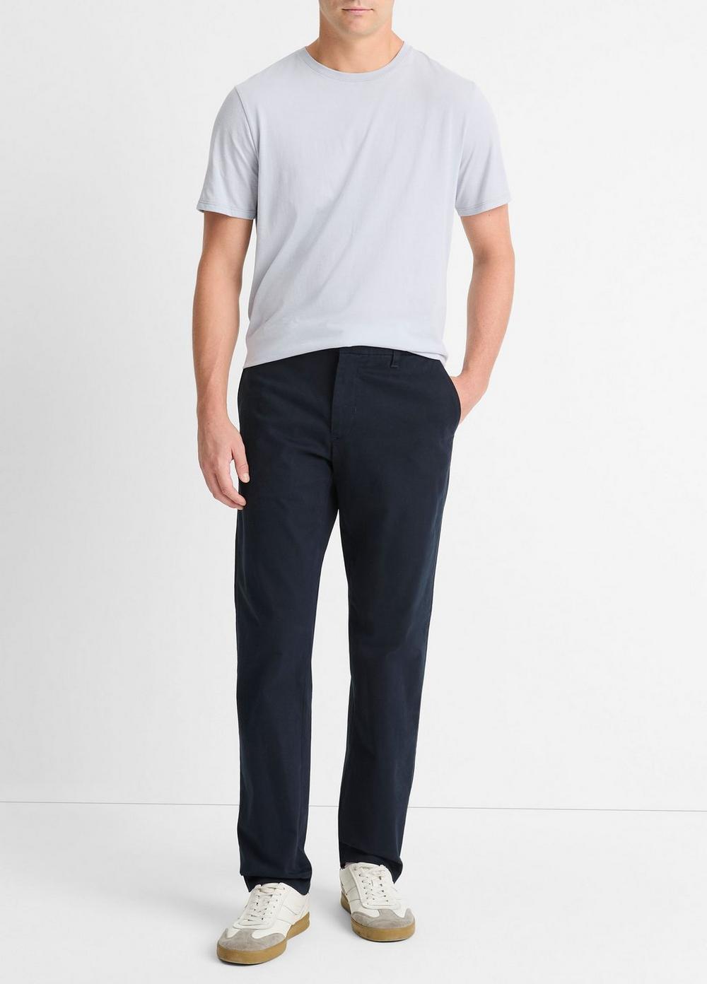 Men's Dylan Slim Cotton Chino Pant, Coastal Blue, Size 36 Vince