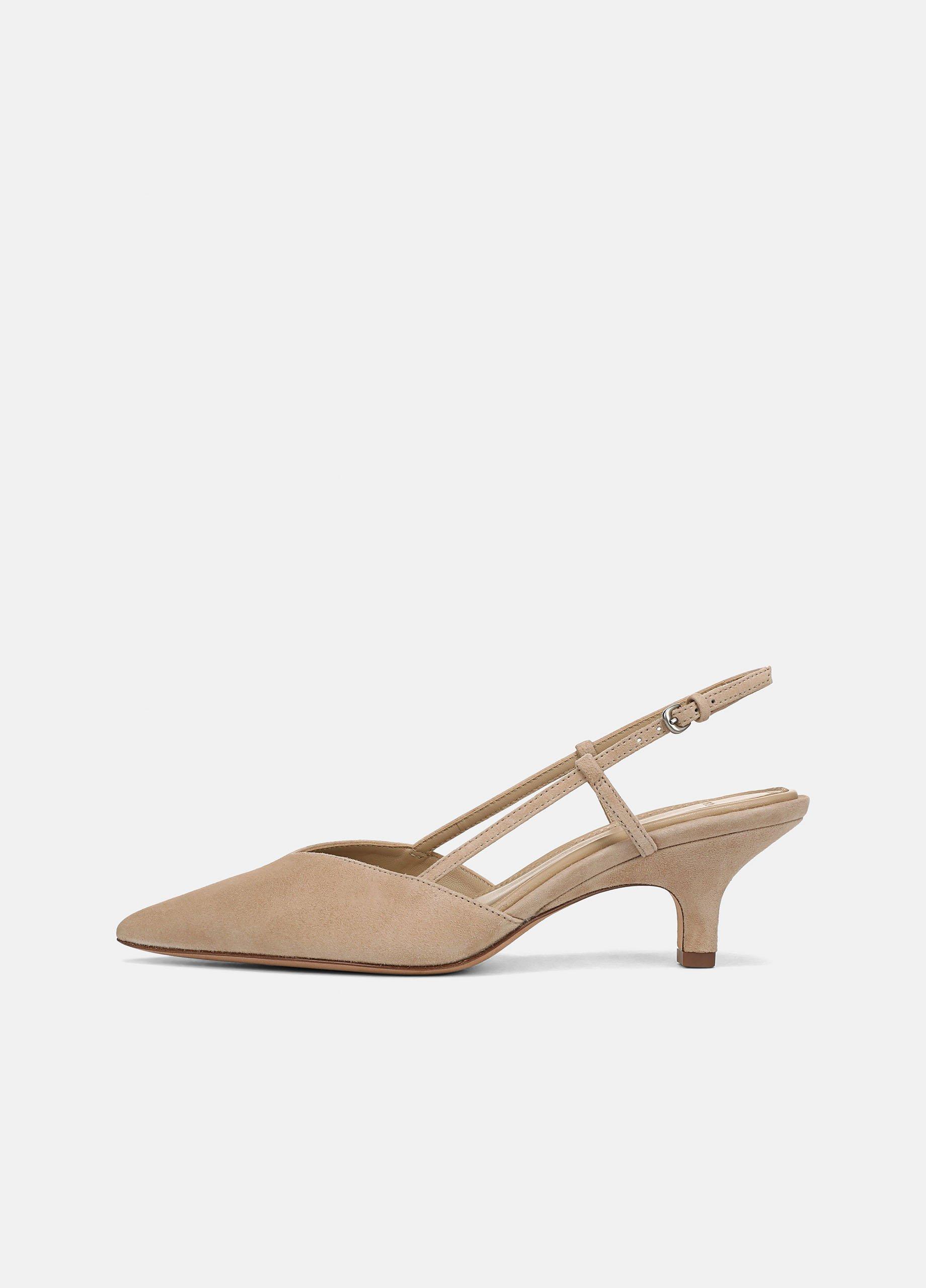 Women's Levvy Suede Slingback Pump, Tuscan Sand, Size 10 Vince