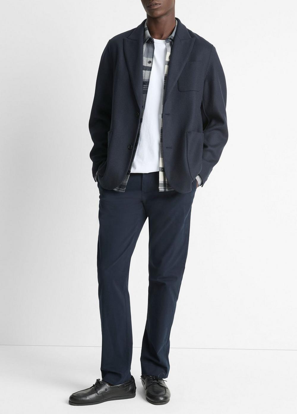 Men's Italian Splittable Wool-Blend Blazer, Coastal Blue, Size M Vince