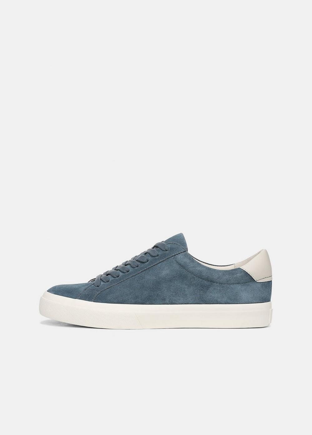 Men's Fulton Suede Sneaker, Uniform Blue/pebble White, Size 8 Vince by Vince