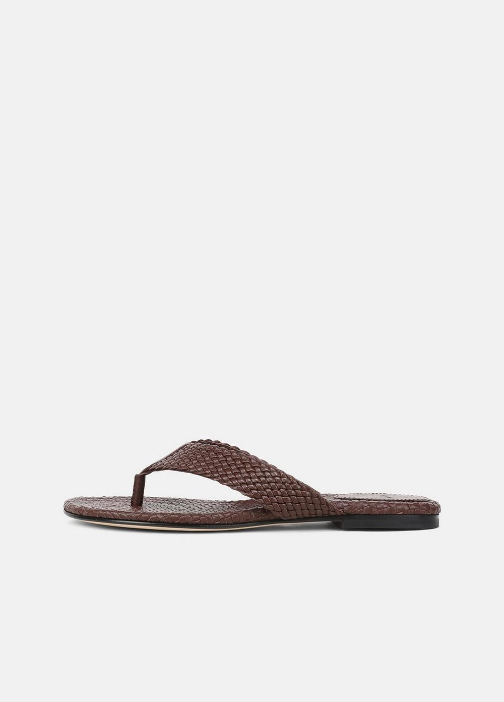Women's Lotus Leather Sandal, Molton Brown, Size 7 Vince