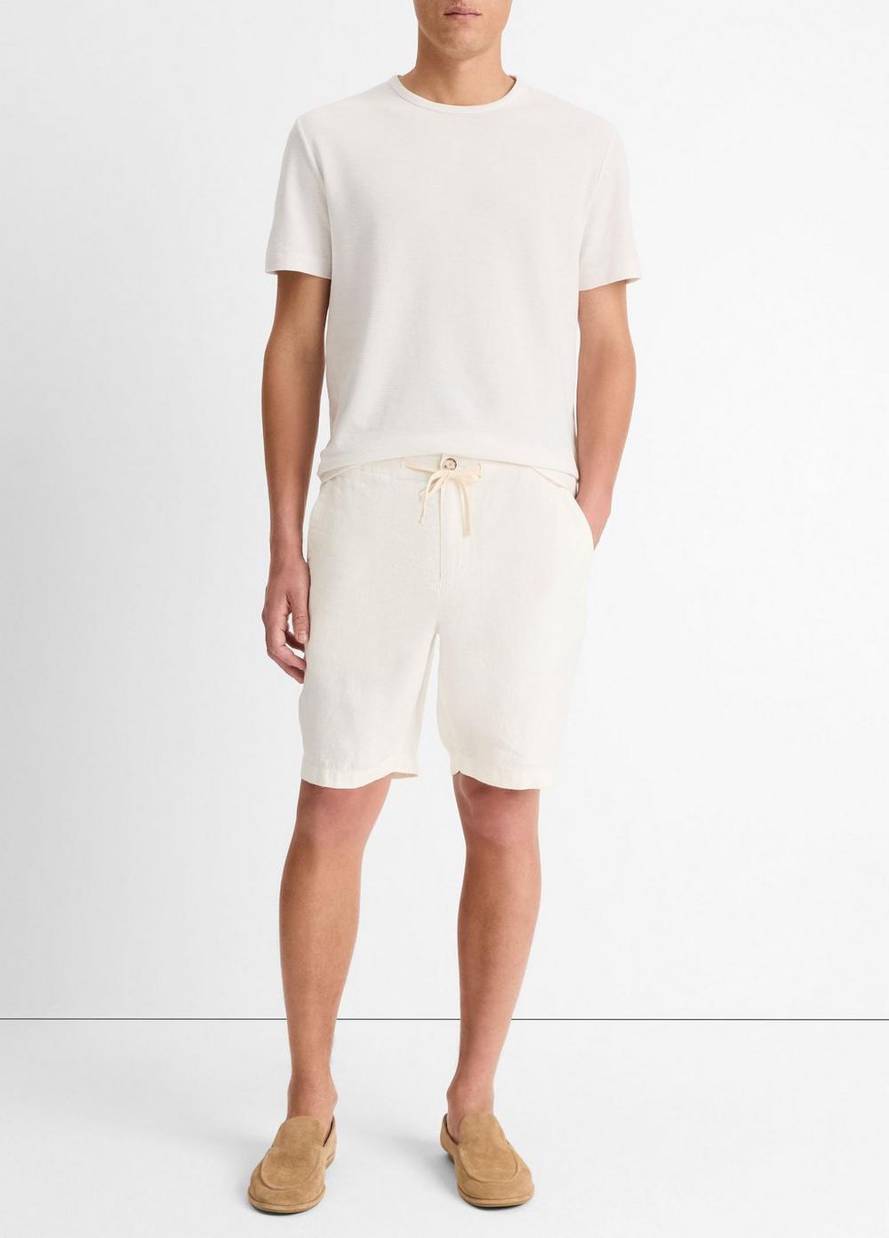Men's Lightweight Hemp Short, Bone, Size XL Vince