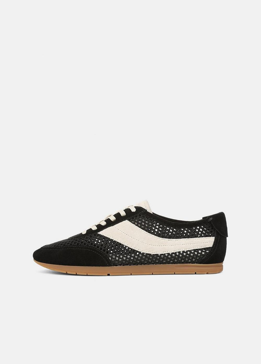 Women's La Suede & Netting Slip-On Runner Sneaker, Black/moonlight, Size 9.5 Vince