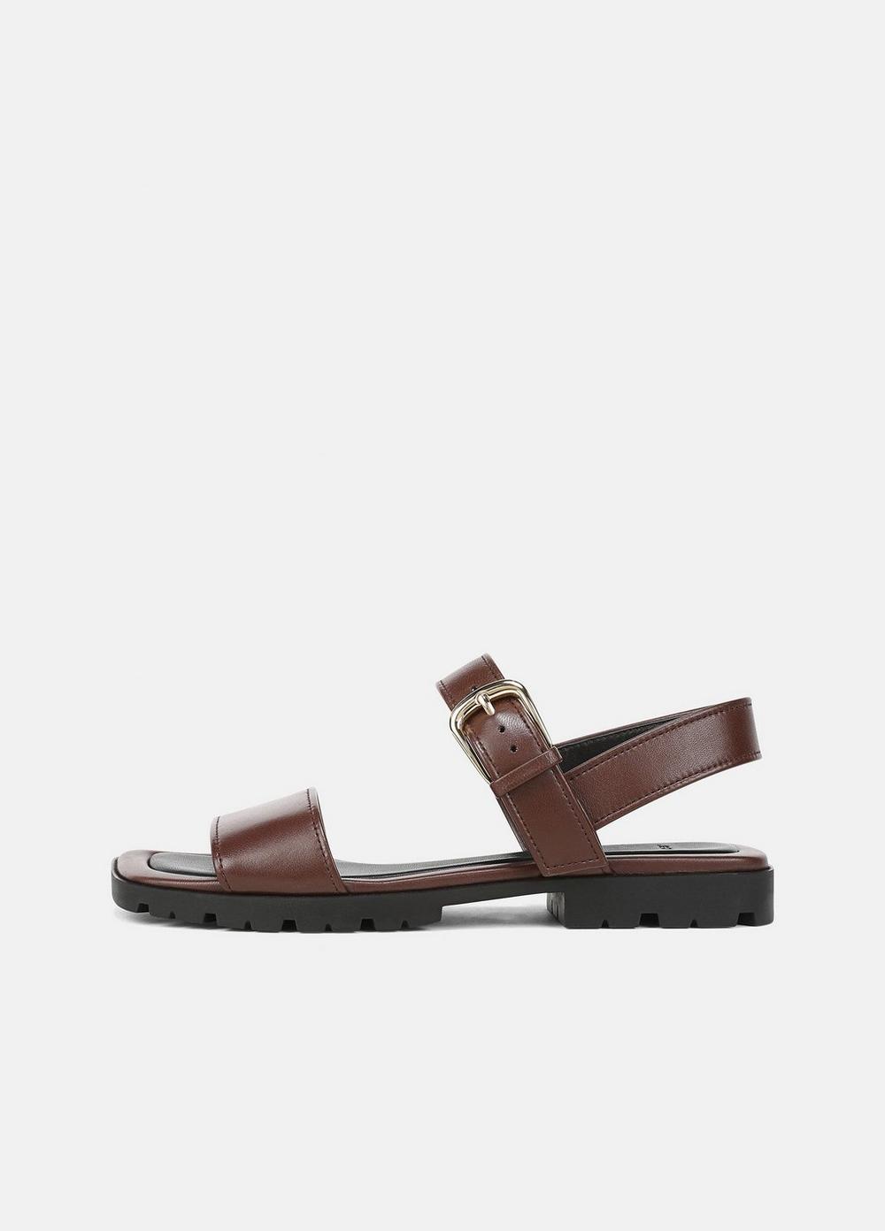Women's Vega Leather Lug-Sole Sandal, Molton Brown, Size 5.5 Vince