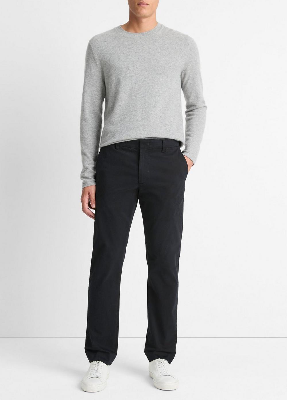 Men's Dylan Slim Cotton Chino Pant, Black, Size 33 Vince