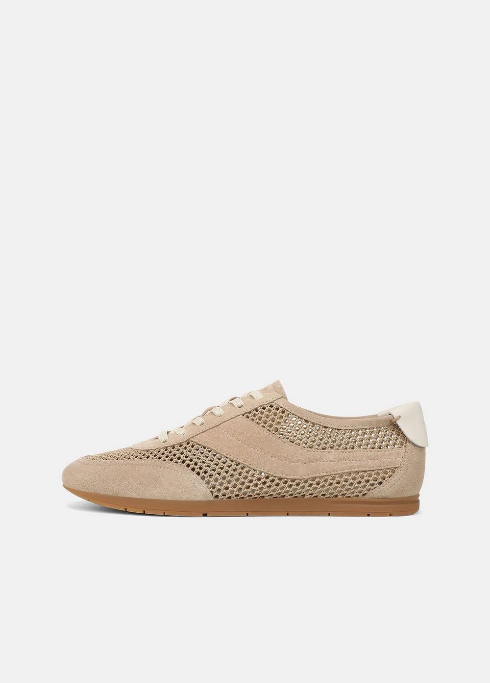 Women's La Suede & Netting Slip-On Runner Sneaker, Sand Trail, Size 6 Vince