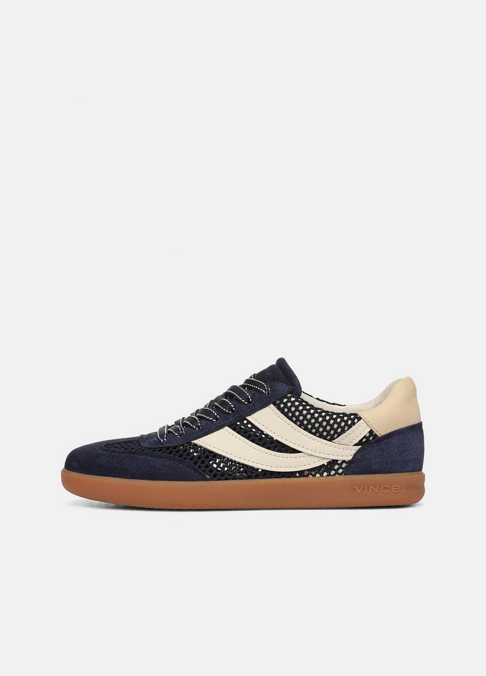 Women's Oasis Netting & Leather Sneaker, Cosmic Blue, Size 7.5 Vince