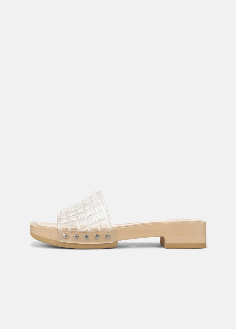 Women's Barbara Jelly Slide Sandal, Clear, Size 11 Vince