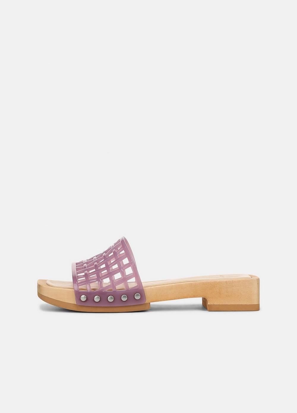 Women's Barbara Jelly Slide Sandal, Amethyst, Size 9 Vince