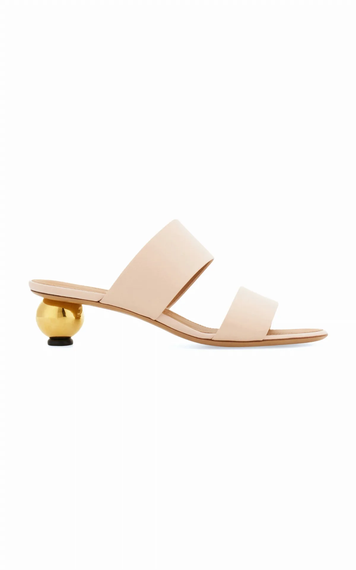 Ermione Bauble Heel Leather Mules