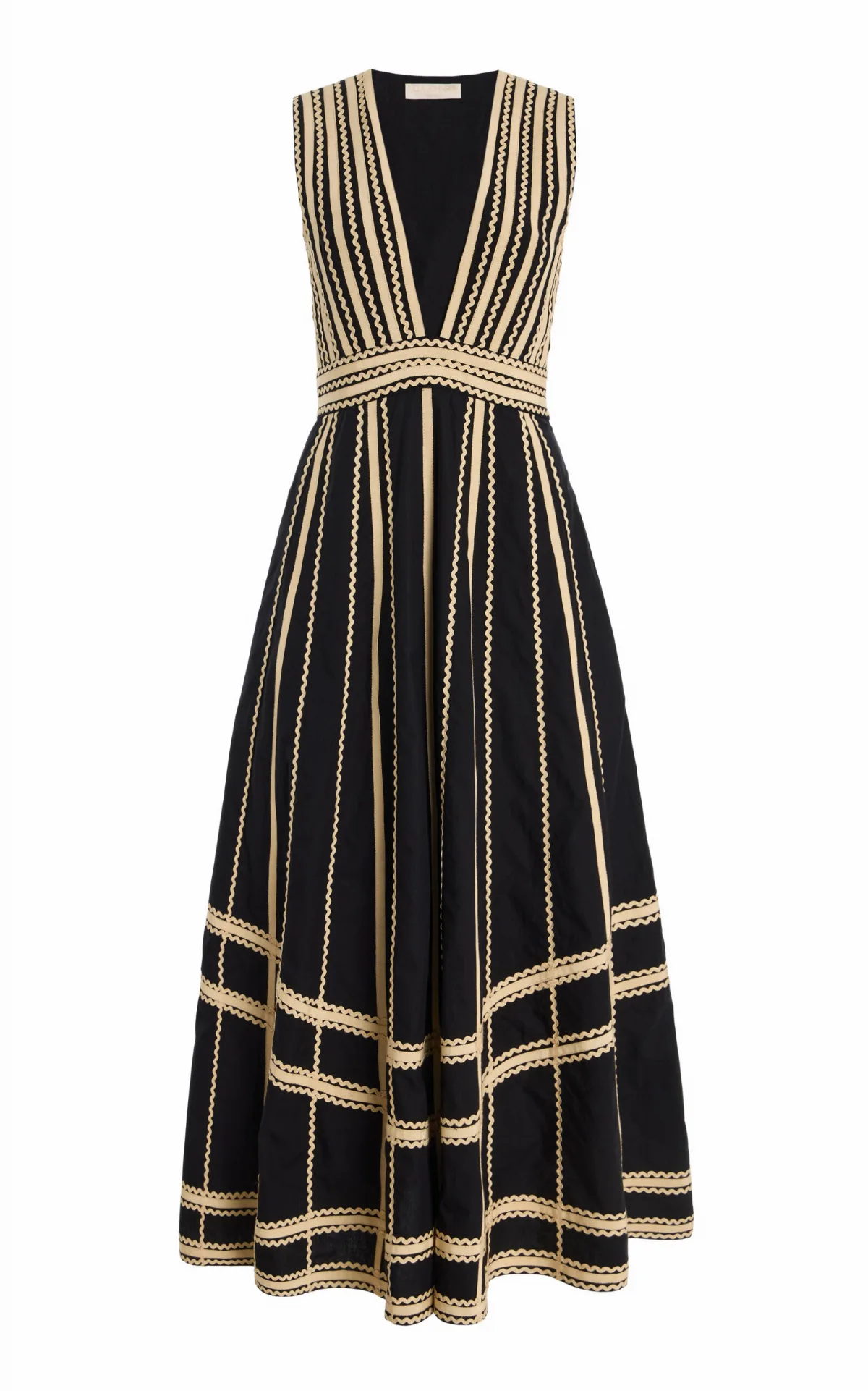 Palermo Embroidered Cotton Midi Dress