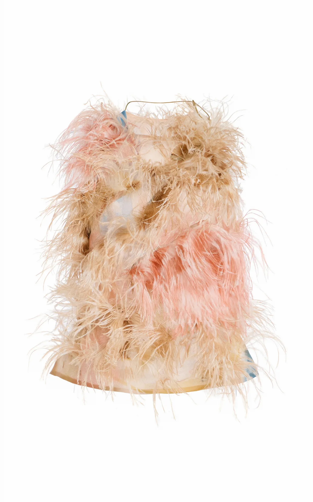 Divina Feathered Silk-Chiffon Top by Ulla Johnson