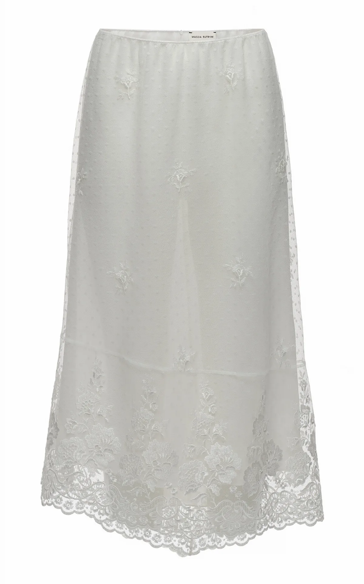 Broderie Anglaise Midi Skirt