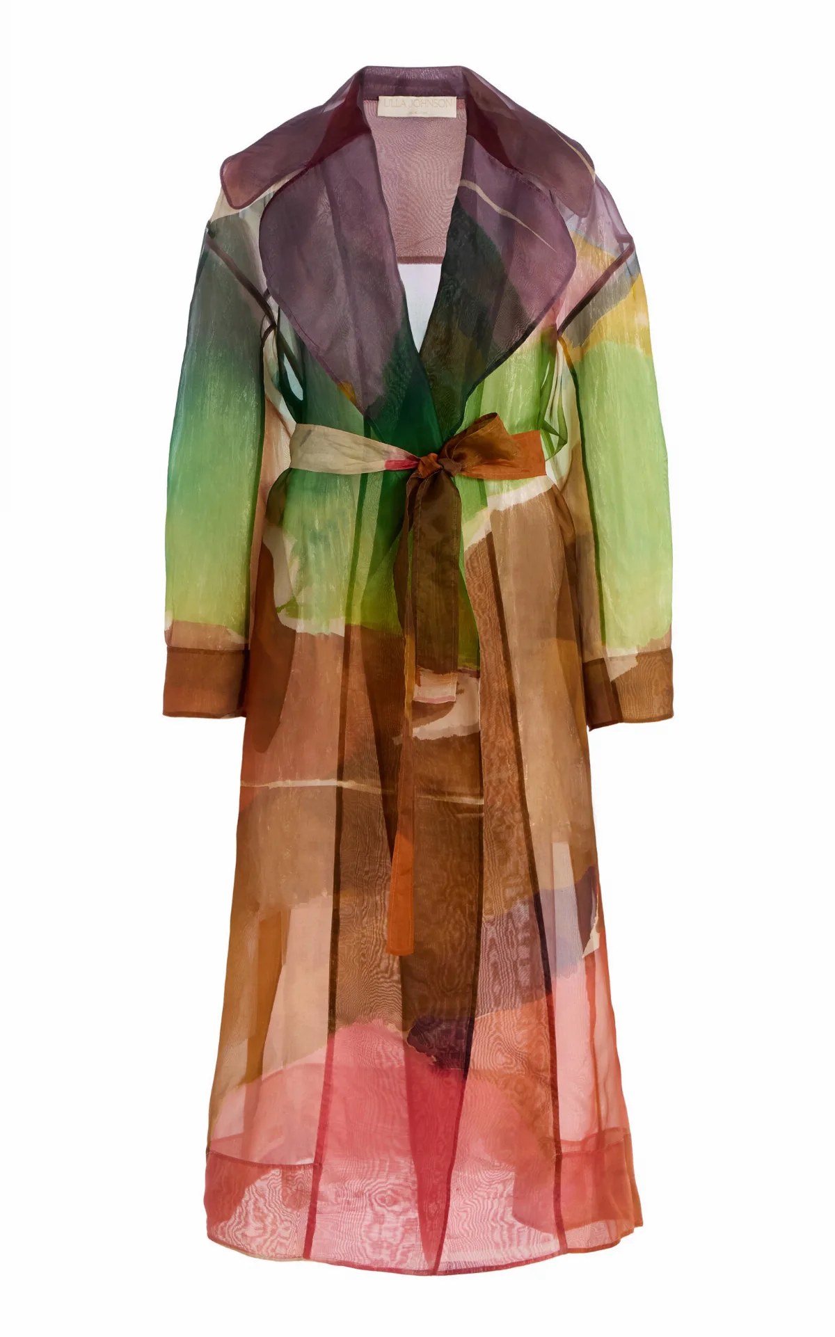Novalie Printed Silk Chiffon Coat by Ulla Johnson