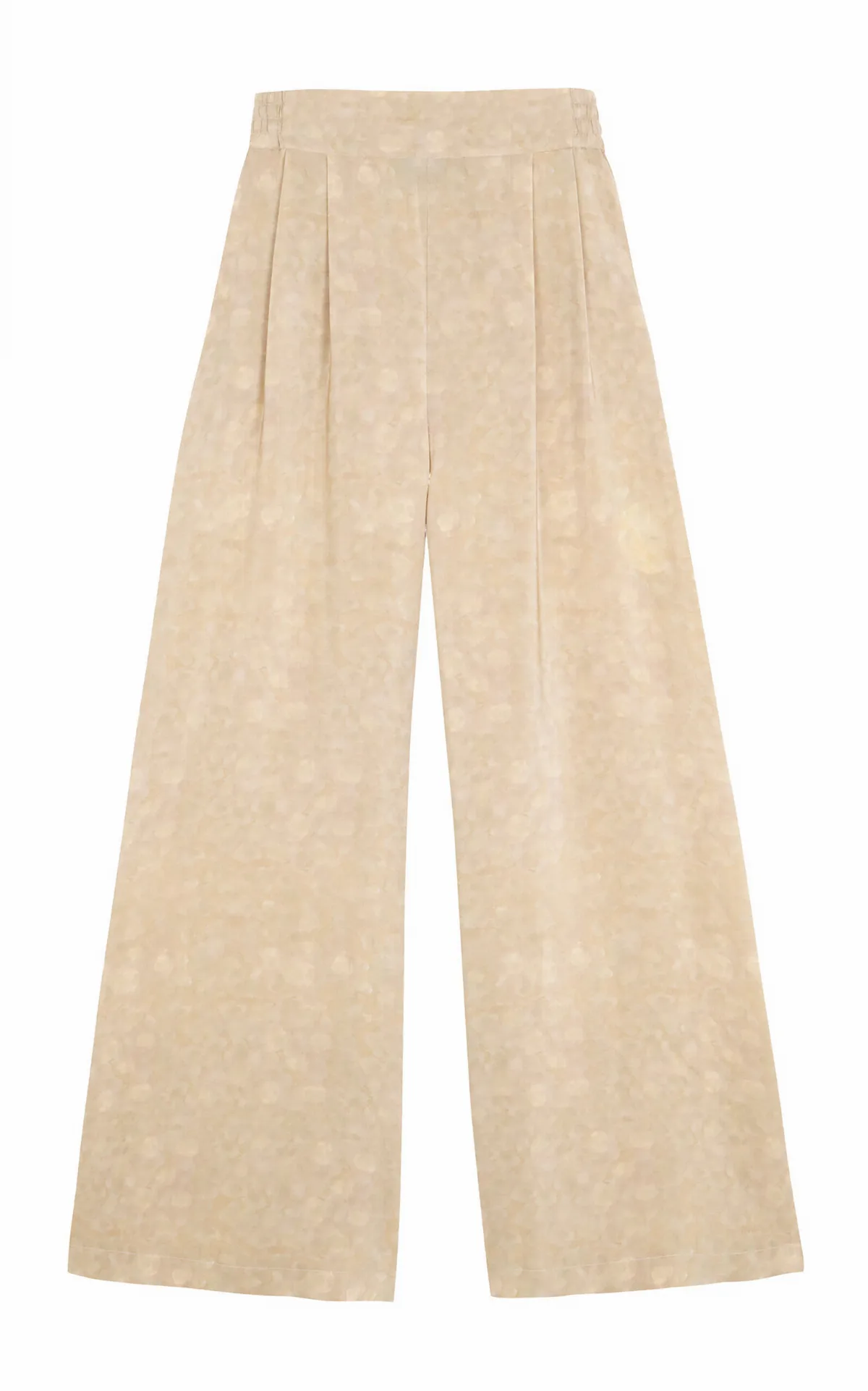Ada Silk Mid-Rise Wide-Leg Pants