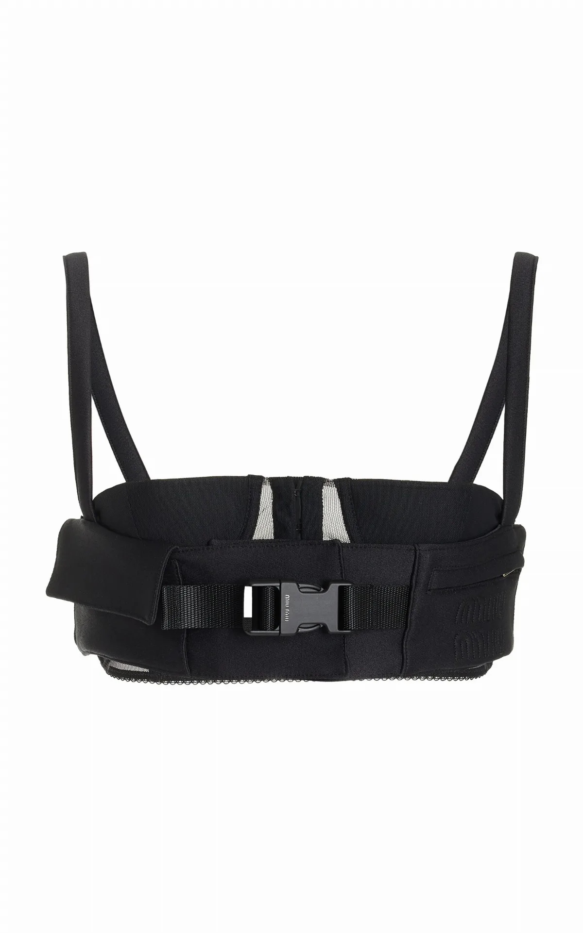 Buckled Radzimir Crop Top by Miu Miu