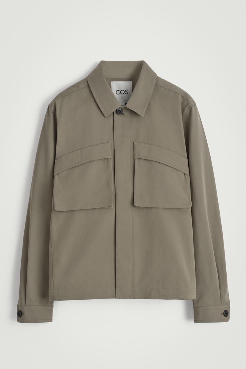 Utility Cotton-Twill Overshirt