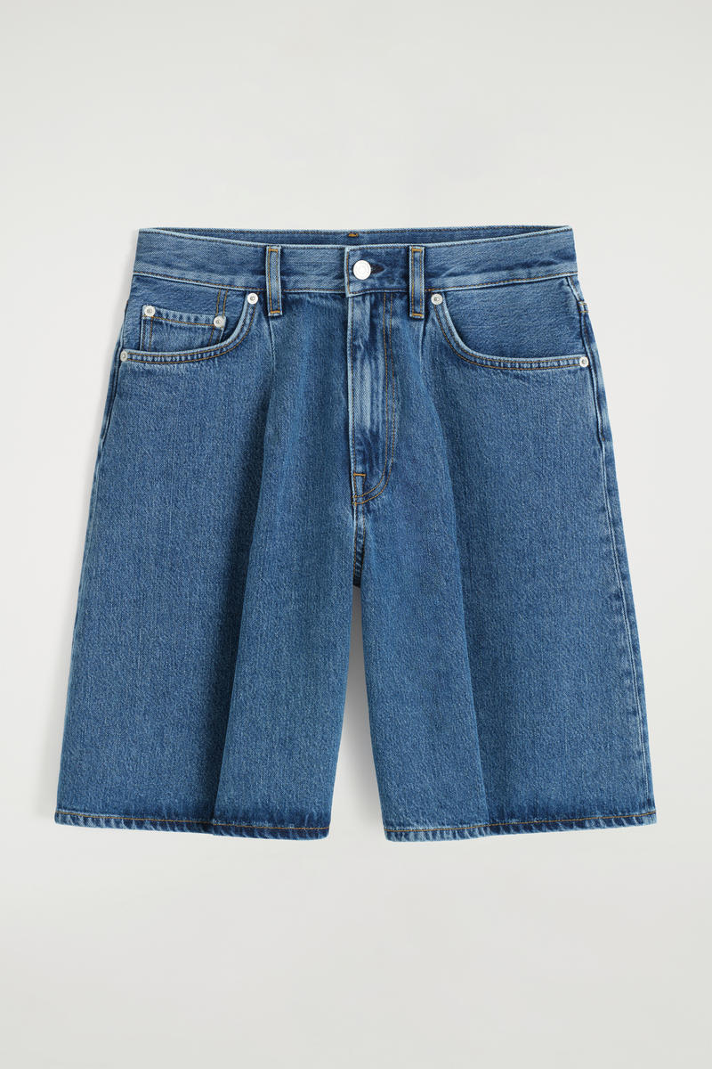 Wide-Leg Denim Shorts by COS