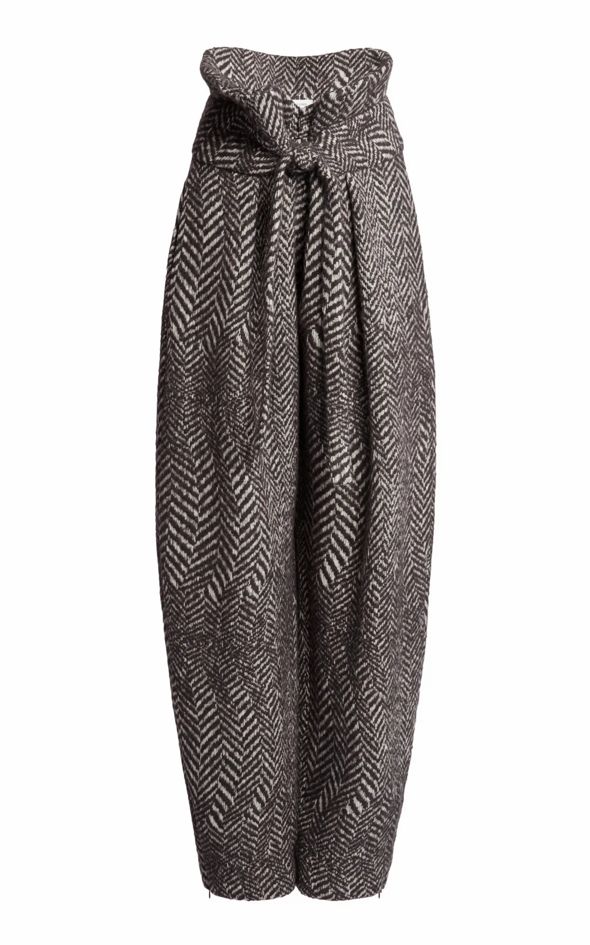 Warped Alpaca-Blend Wide-Leg Pants