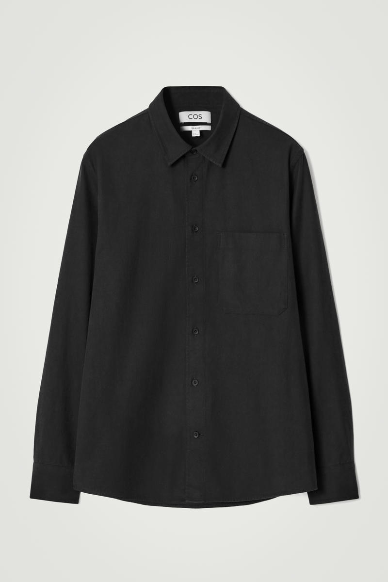 Relaxed brushed Cotton-Blend Shirt