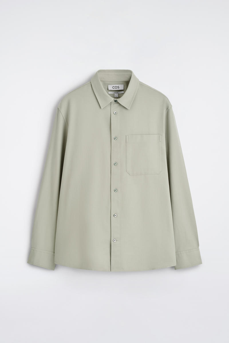 Relaxed brushed Cotton-Blend Shirt