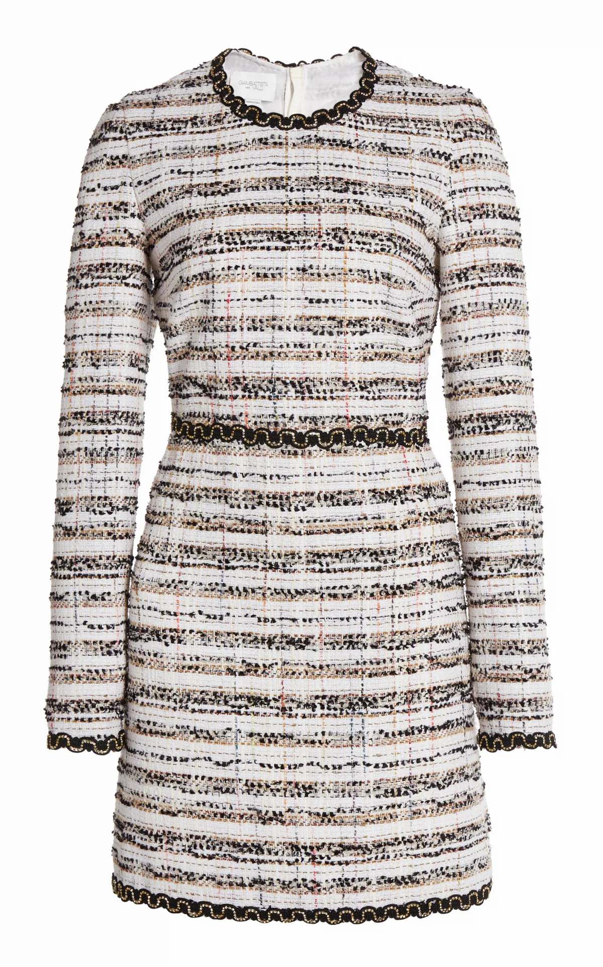 Textured Cotton-Blend Boucl Mini Dress