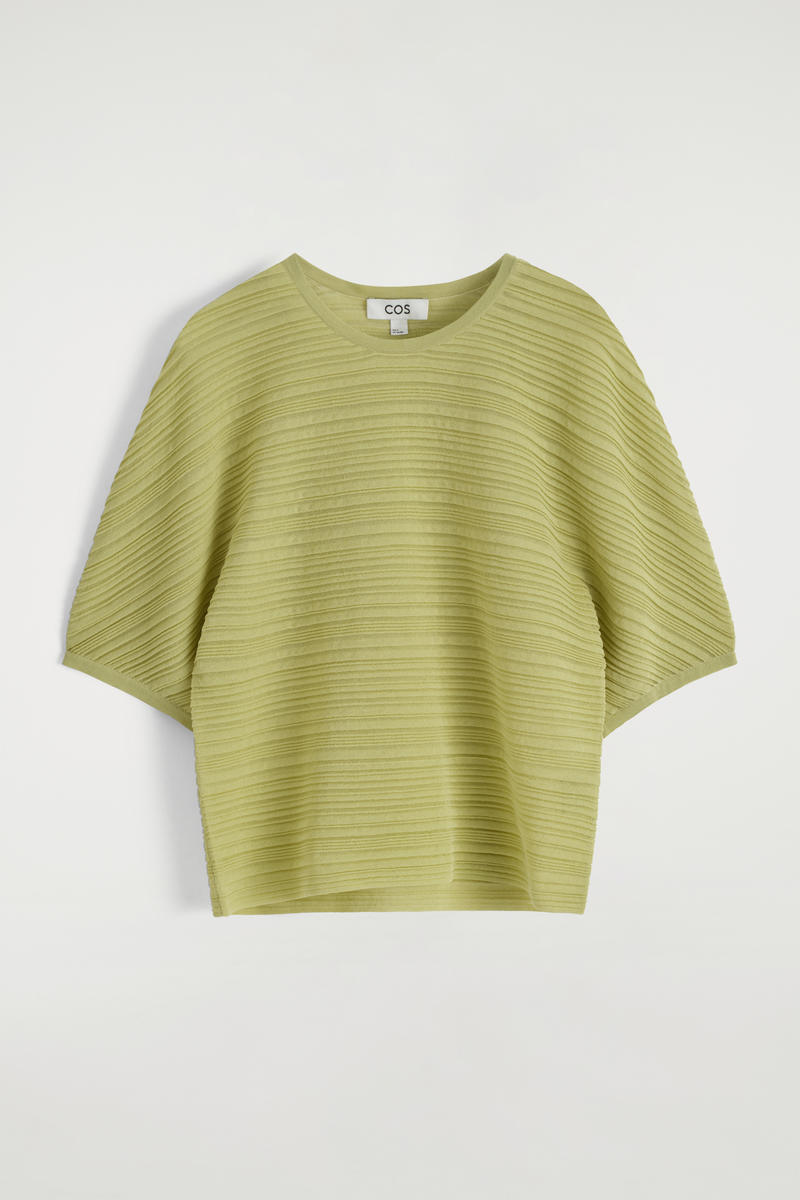 Pleated Knitted T-Shirt by COS