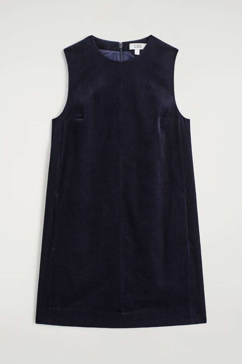 Corduroy Mini Shift Dress