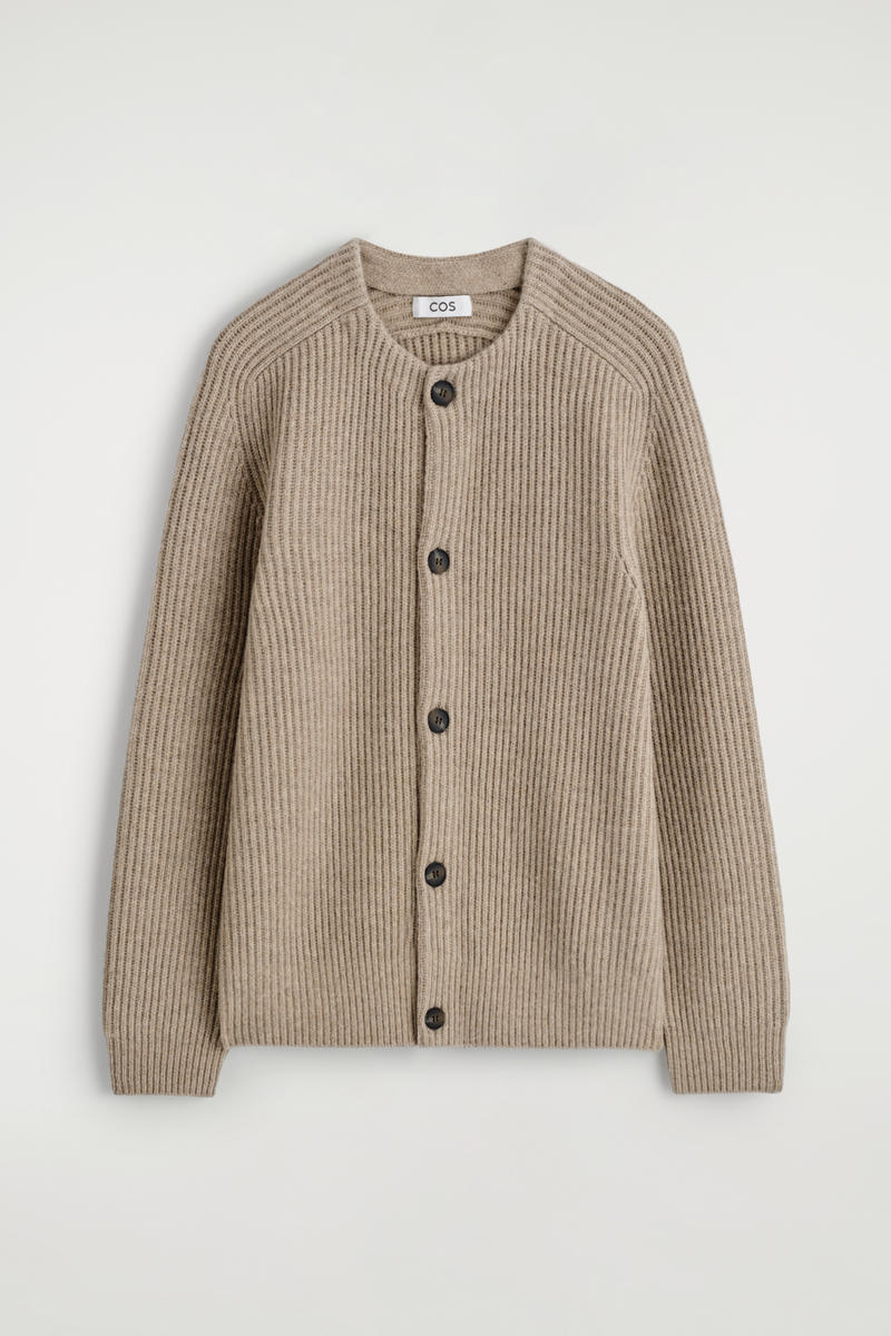 Ribbed Wool Crew-Neck Sweater