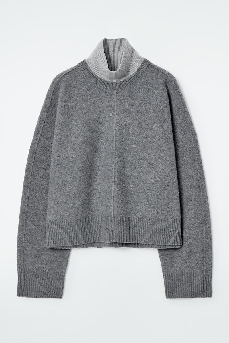 Color-Block Layered Wool Sweater by COS